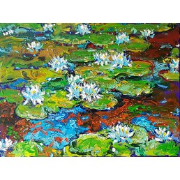Water Lily Pond, 2019 Oil on canvas 60х80 cm