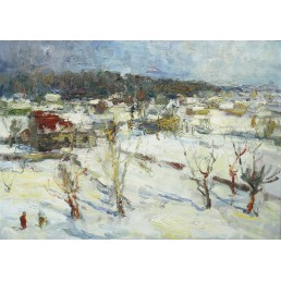 "Winter", 2018, Oil on canvas, 80x100 cm