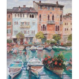 "Italy. Desenzano Del Garda", 60 x 50 cm, oil on canvas, 2018