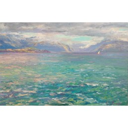 "Desenzano del Garda", Olivenwäldchen", 40x60 cm, 2018, Oil on canvas
