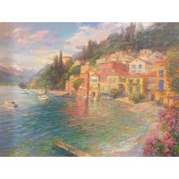 "Italy. Como", 60 x 50 cm, oil on canvas, 2018