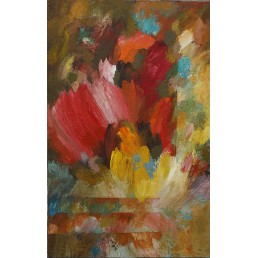 "Flowers", 2008, Öl auf Leinwand, 106x70 cm