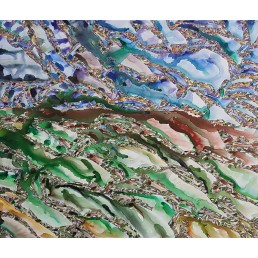 Shayan Berge, 2015,  Aquarell auf Leinwand,  110х130cm 