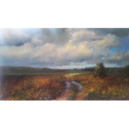 "After rain", 2018 , Oil on canvas, 40х70сm