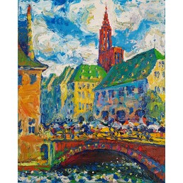 France.Strasbourg, 2019 ,Oil on canvas,70х56 cm